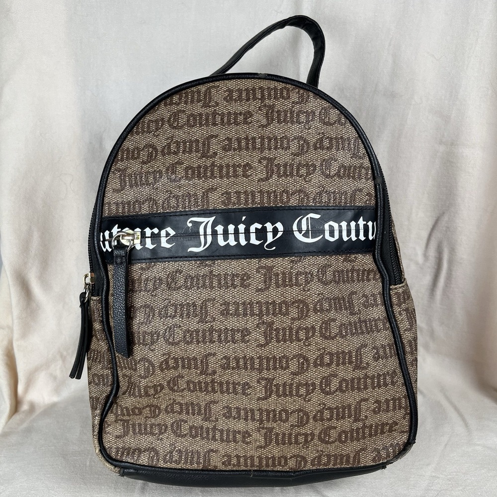 Juicy Couture Logo Brown‎ Mini Backpack- Preowned See Photos For Flaws/Wear